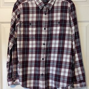 3/$15! Kids Children's Place Burgundy Plaid Shirt